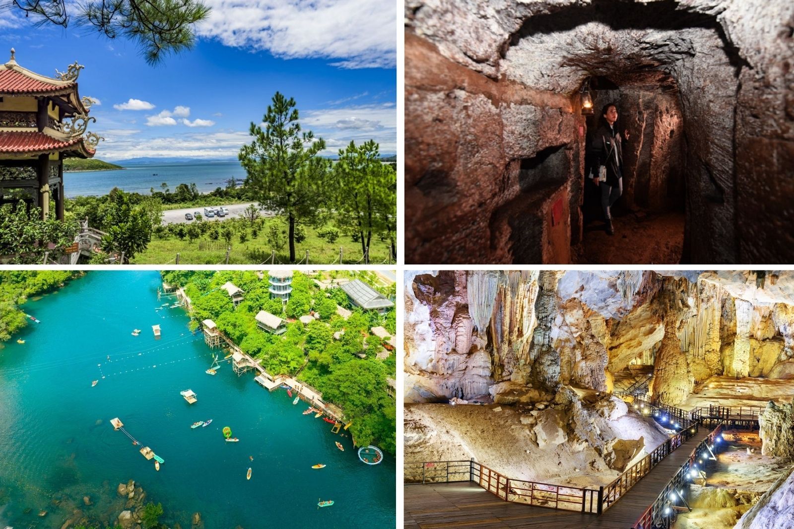 Kết hợp điểm đến di tích và thiên nhiên 