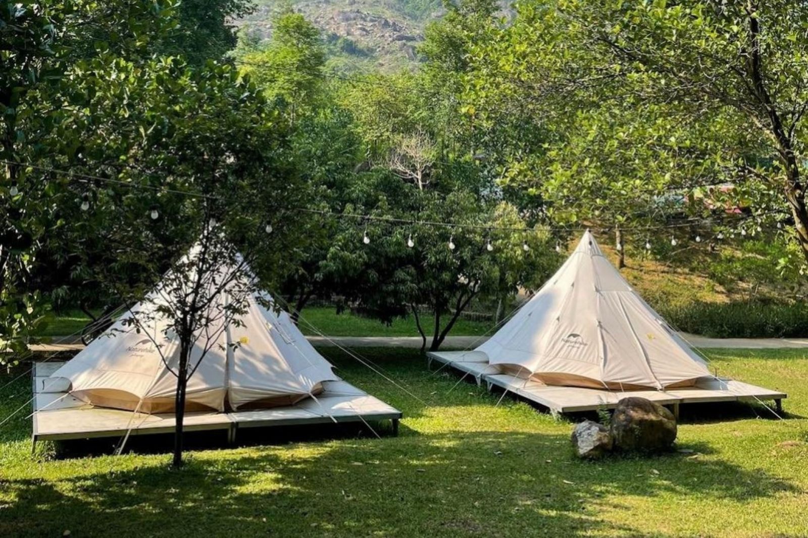 Khu camping ở khu du lịch Hòa Phú Thành  