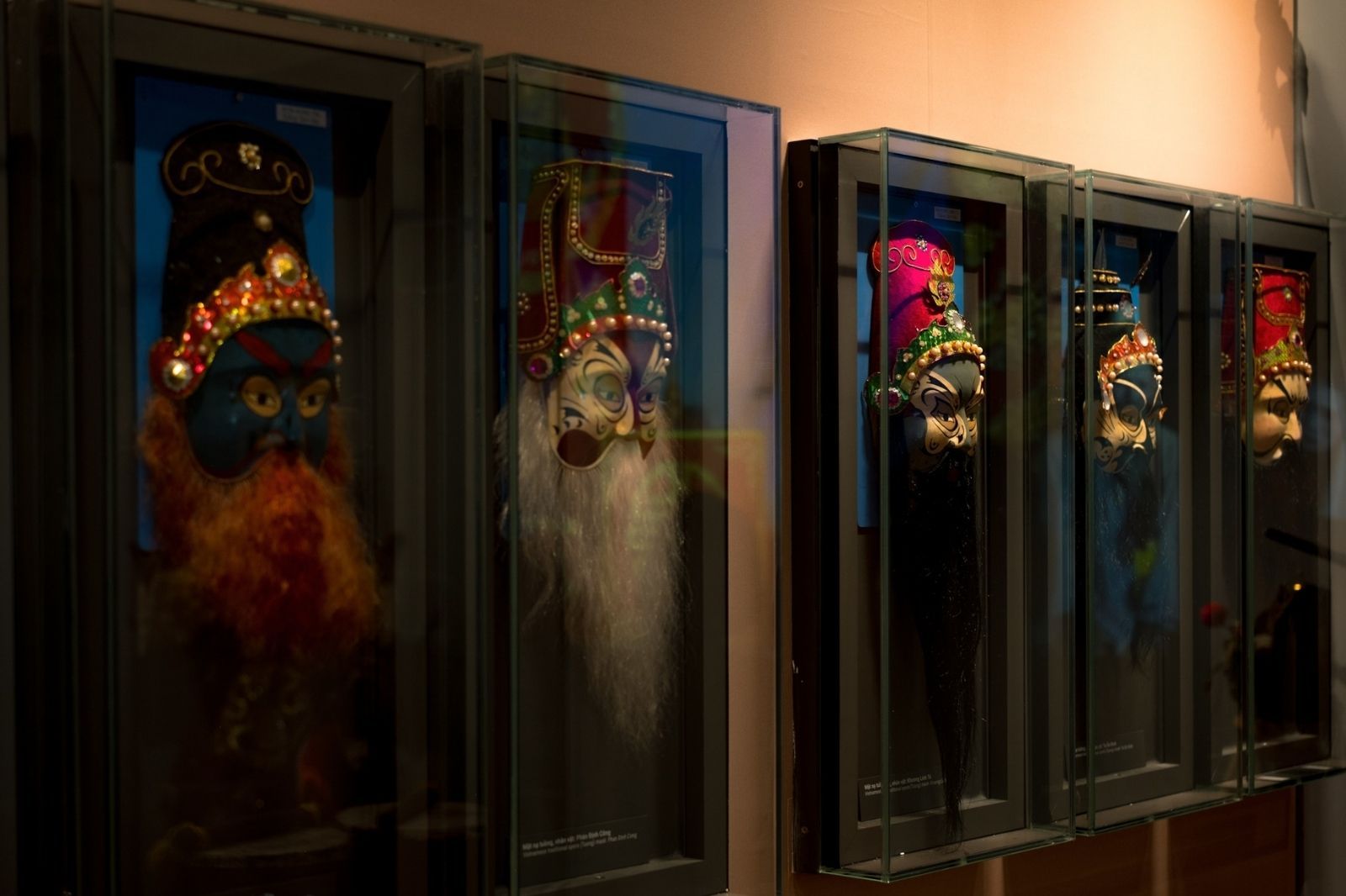 Khu vực trưng bày về loại hình nghệ thuật tại bảo tàng Đà Nẵng