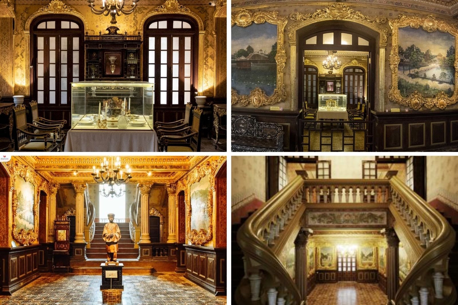 Kiến trúc bên trong cung An ĐỊnh 