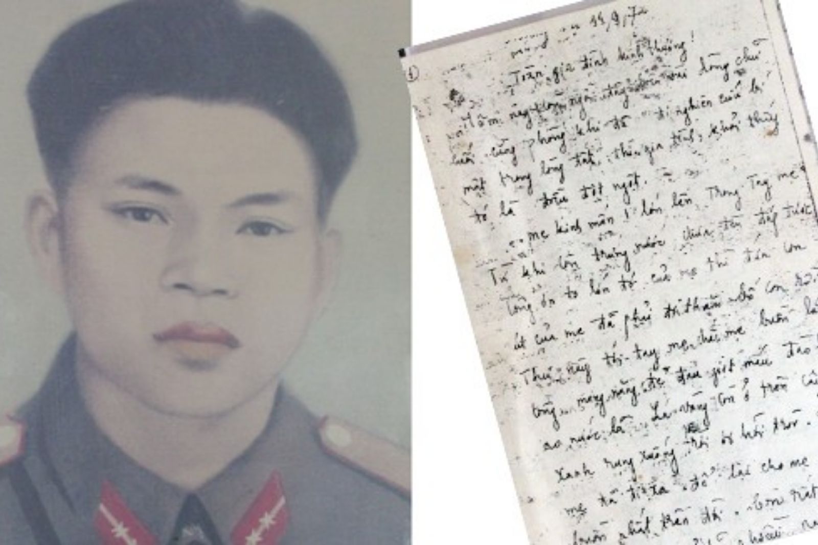 Lá thư của liệt sĩ Lê Văn Huỳnh 