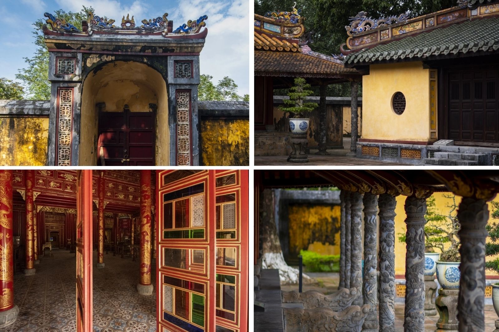 Lăng Đồng Khánh được chia thành hai khu vực chính
