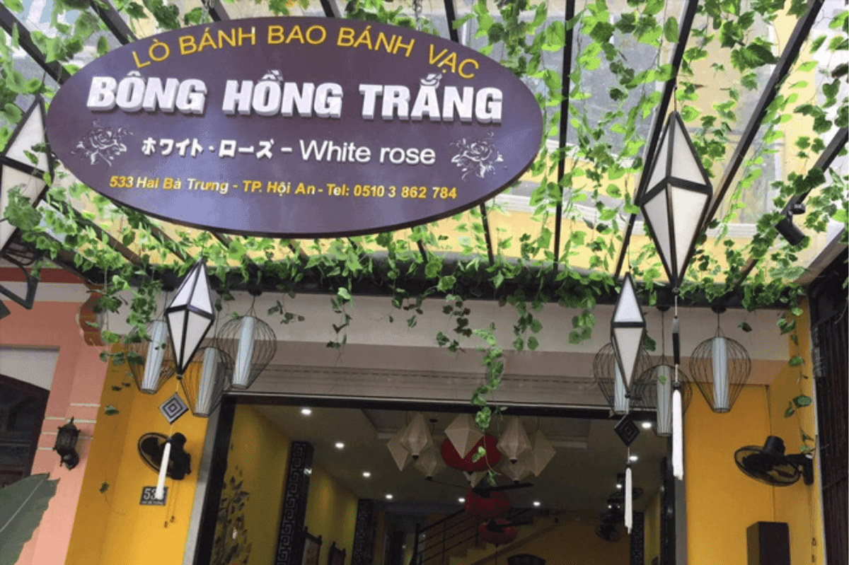 Lò bánh hoa hồng trắng nổi tiếng ở Hội An  