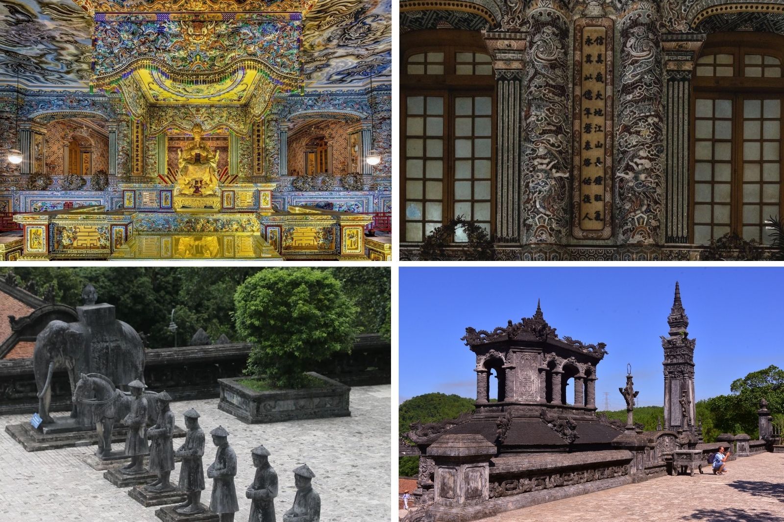 Một số công trình ở Lăng Khải ĐỊnh 