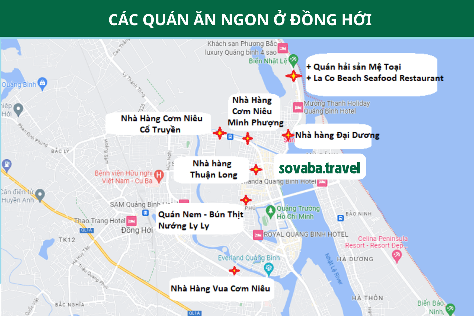 Một số quán ăn ngon ở Đồng Hới