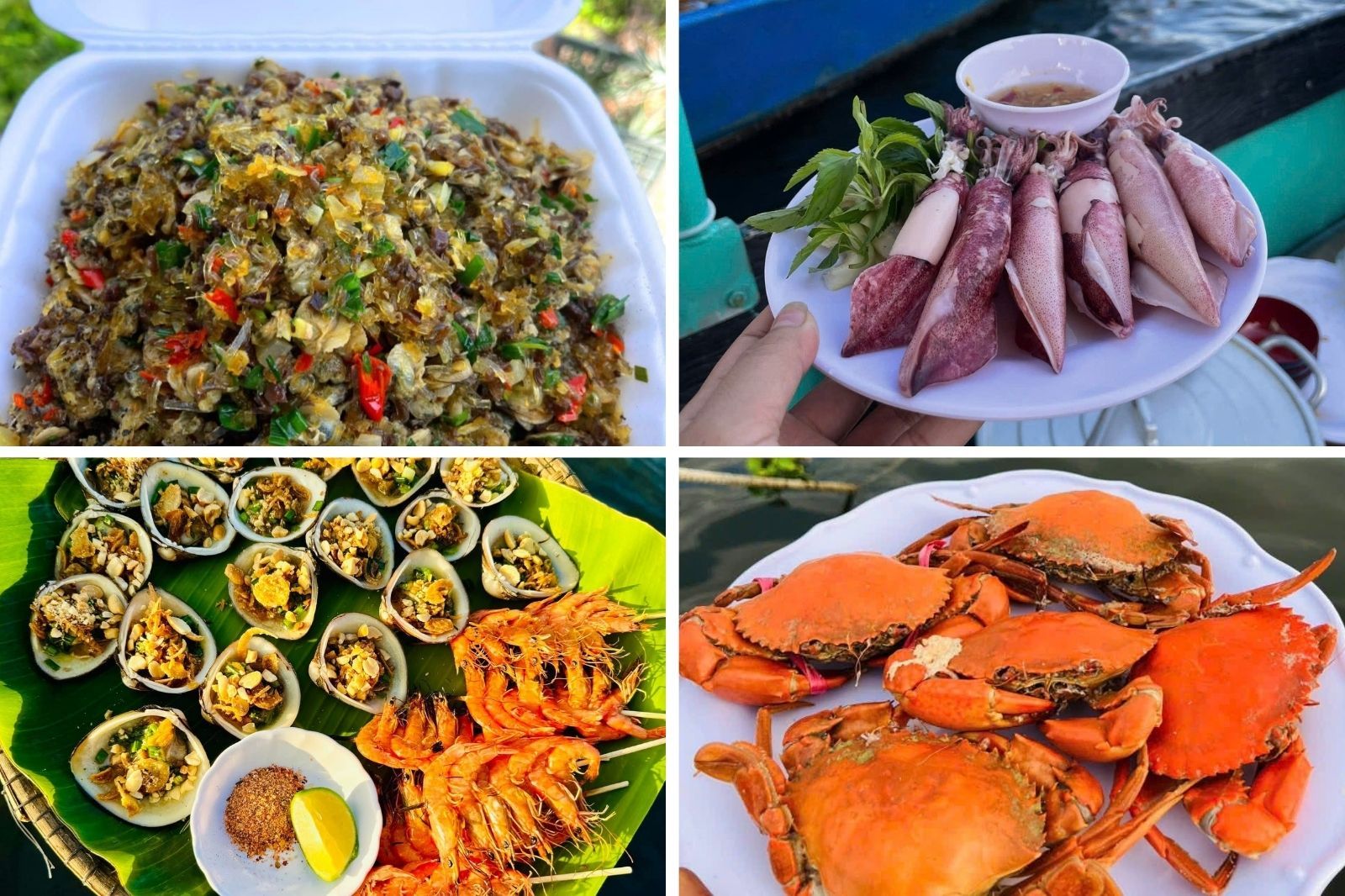 Một vài món hải sản khác