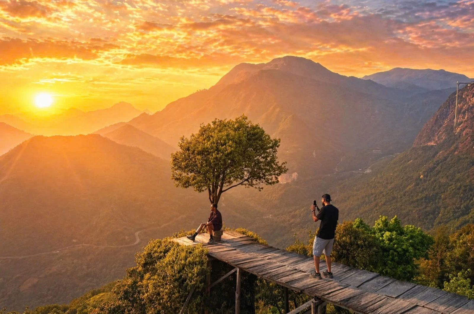 Ngắm hoàng hôn ở đèo Ô Quy Hồ 
