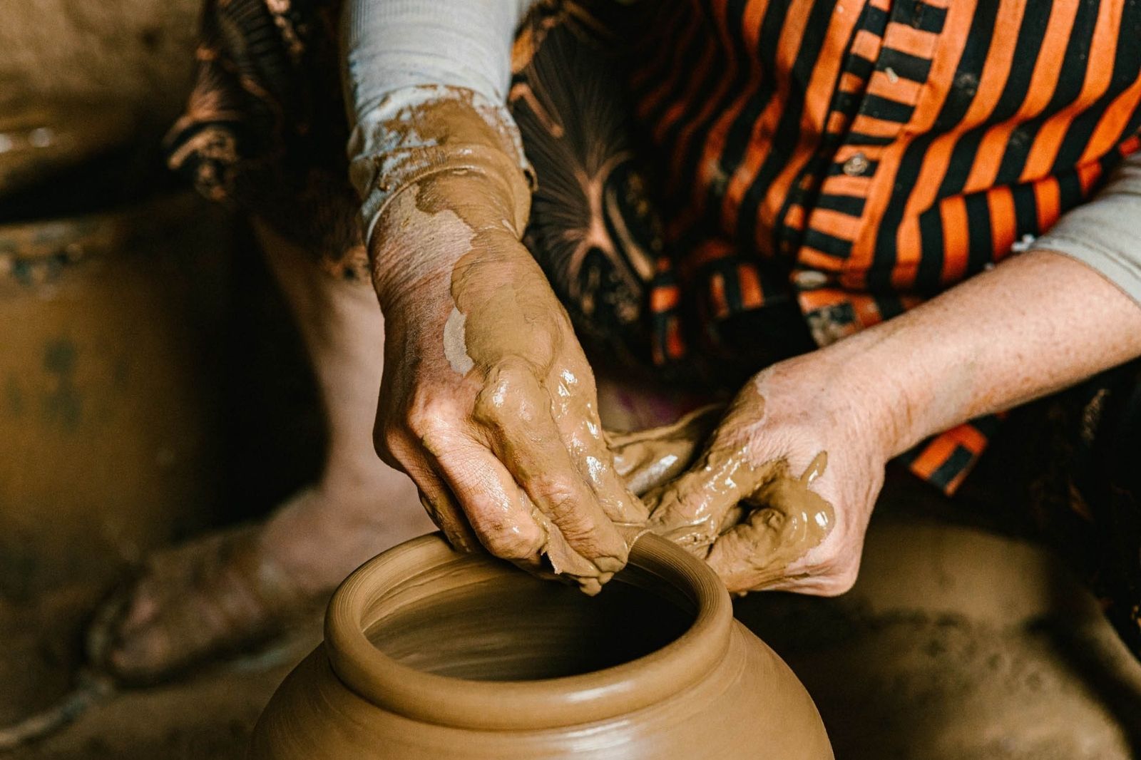 Nghề làm gốm vẫn được gìn giữ đến hiện tại 