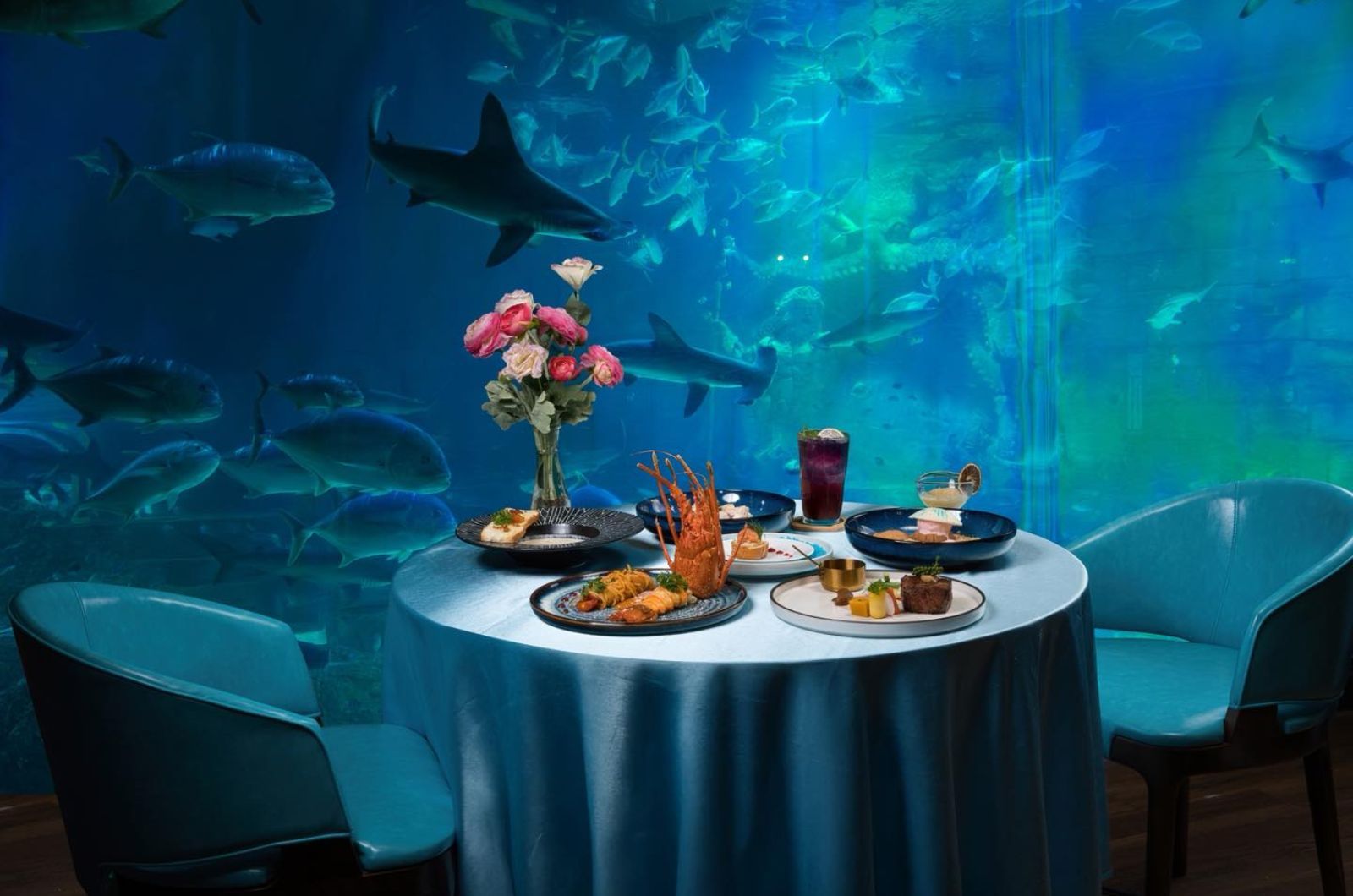 Nhà hàng ở Khu thủy cung 