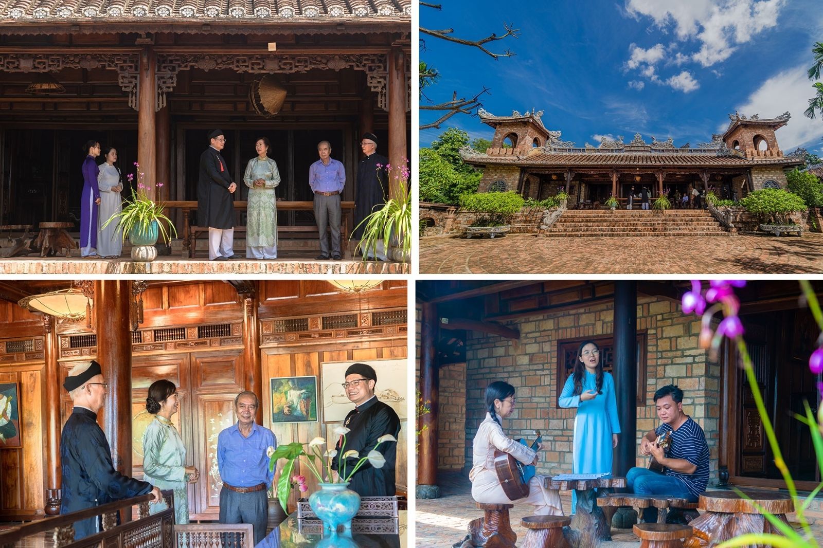 Nhà vườn là địa điểm biểu diễn ca Huế