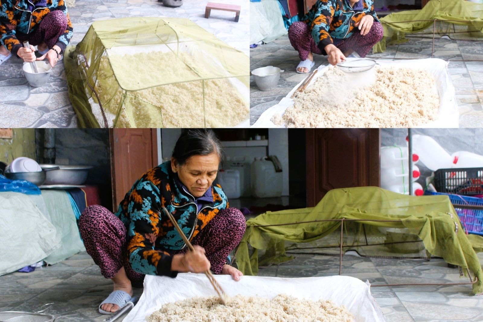 Rượu Kim Long được nấu từ giống lúa địa phương