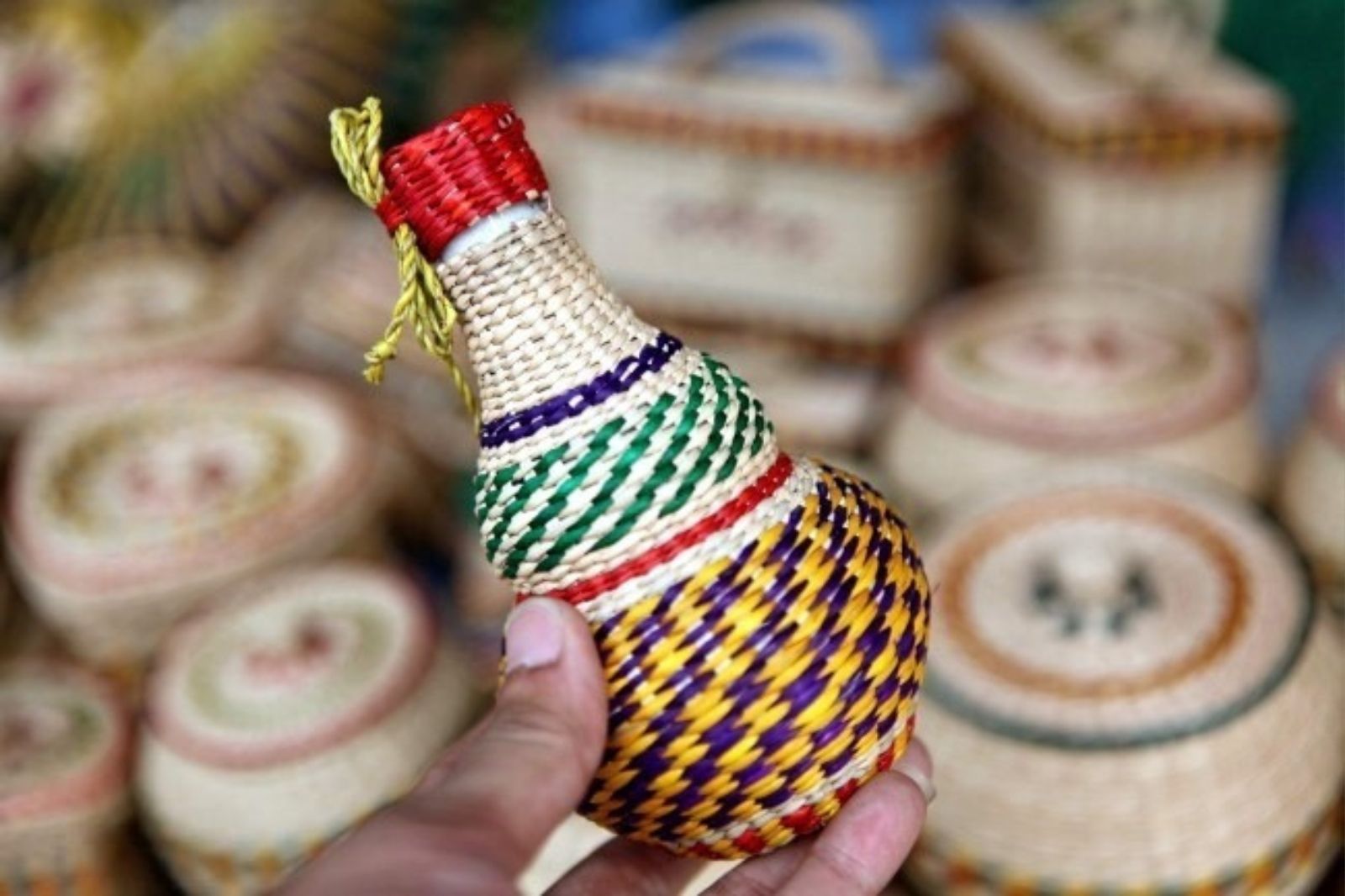 Sản phẩm tinh xảo cói làng Kim Sơn