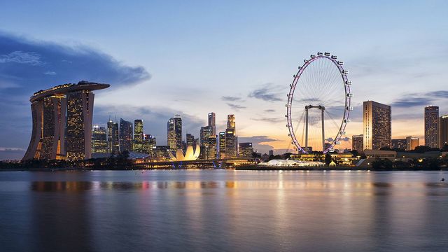 Hình ảnh Singapore chụp từ xa