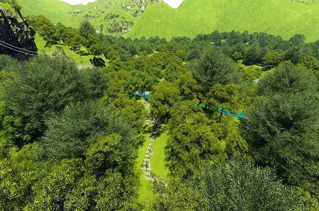 Thung lũng Sinh Tồn nhìn từ trên cao