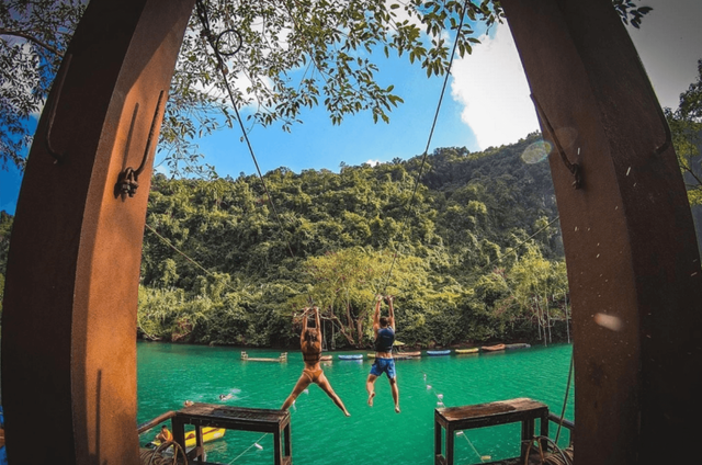 Trượt Zipline ở Sông Chày - Hoạt động mạo hiểm cực đã 