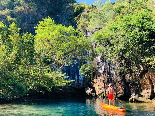 Trải nghiệm chèo SUP trên sông Chày