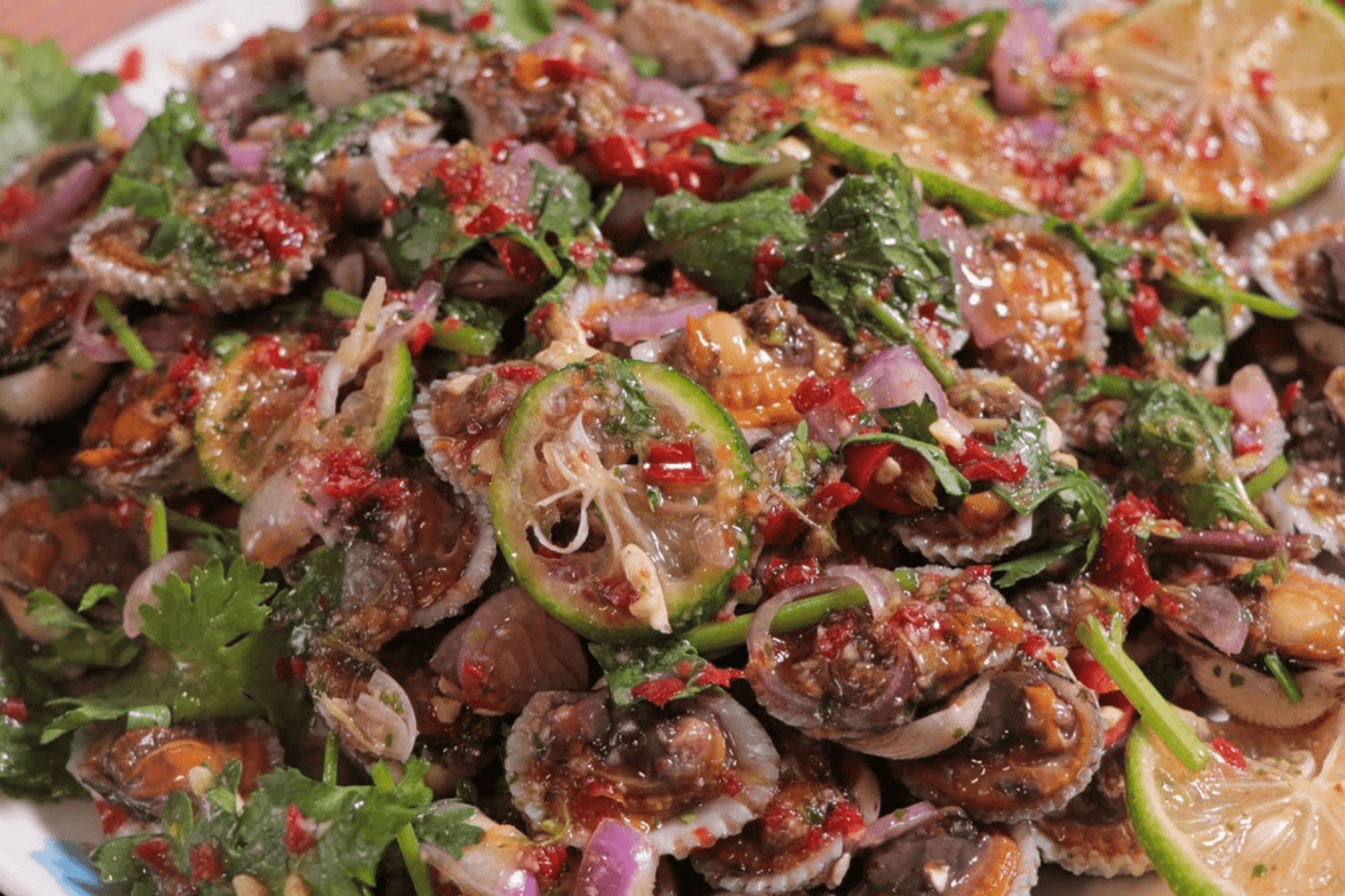 Sò huyết sốt Thái 