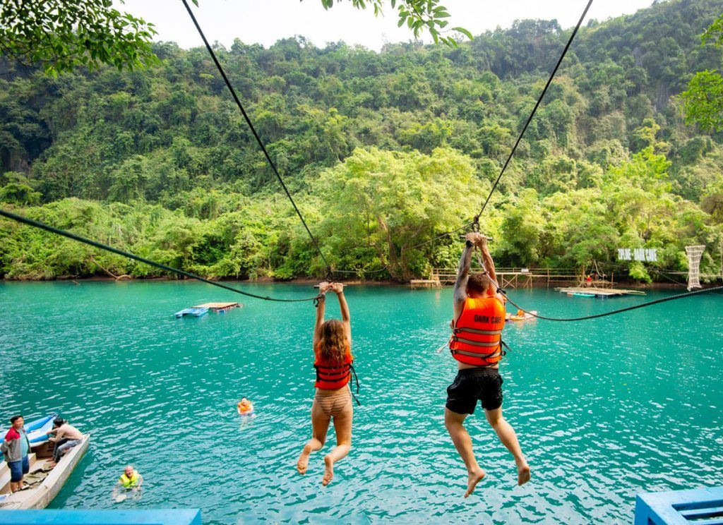 Zipline Sông Chày Hang Tối tuyệt vời để trải nghiệm cảm giác thú vị