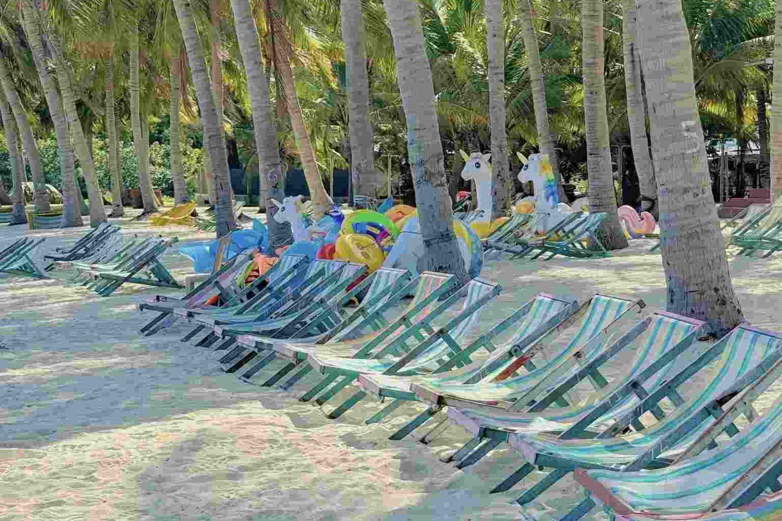 Thư giãn trên bờ cát trắng ở Cù Lao Chàm 