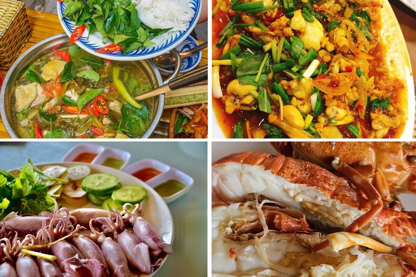 Thưởng thức hải sản ở các nhà hàng ven vịnh 