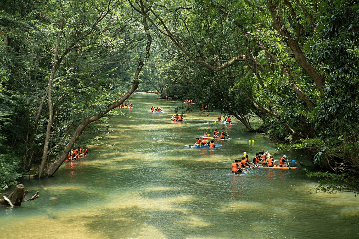 Chèo SUP ở công viên OZO