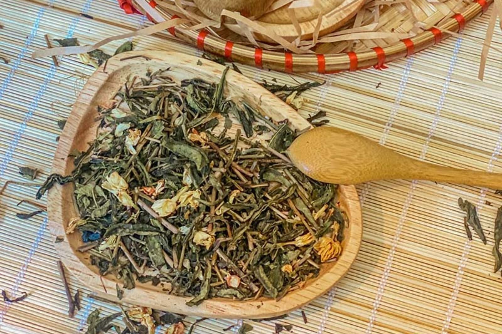 Trà sâm dứa sau khi sấy khô 