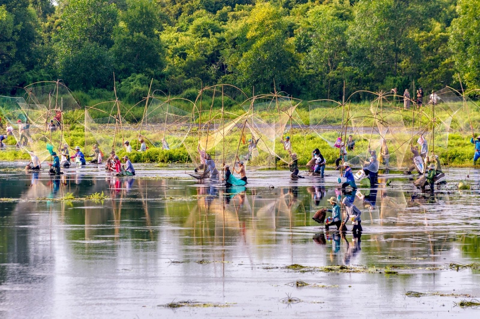 Trằm Trà Lộc là nơi phù hợp cho gia đình có con nhỏ
