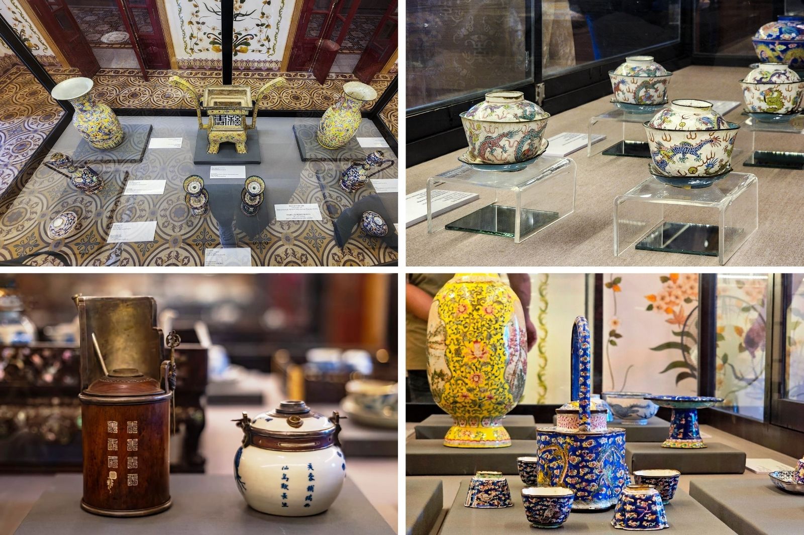 Triển lãm đồ gốm cổ ở Điện Kiến Trung