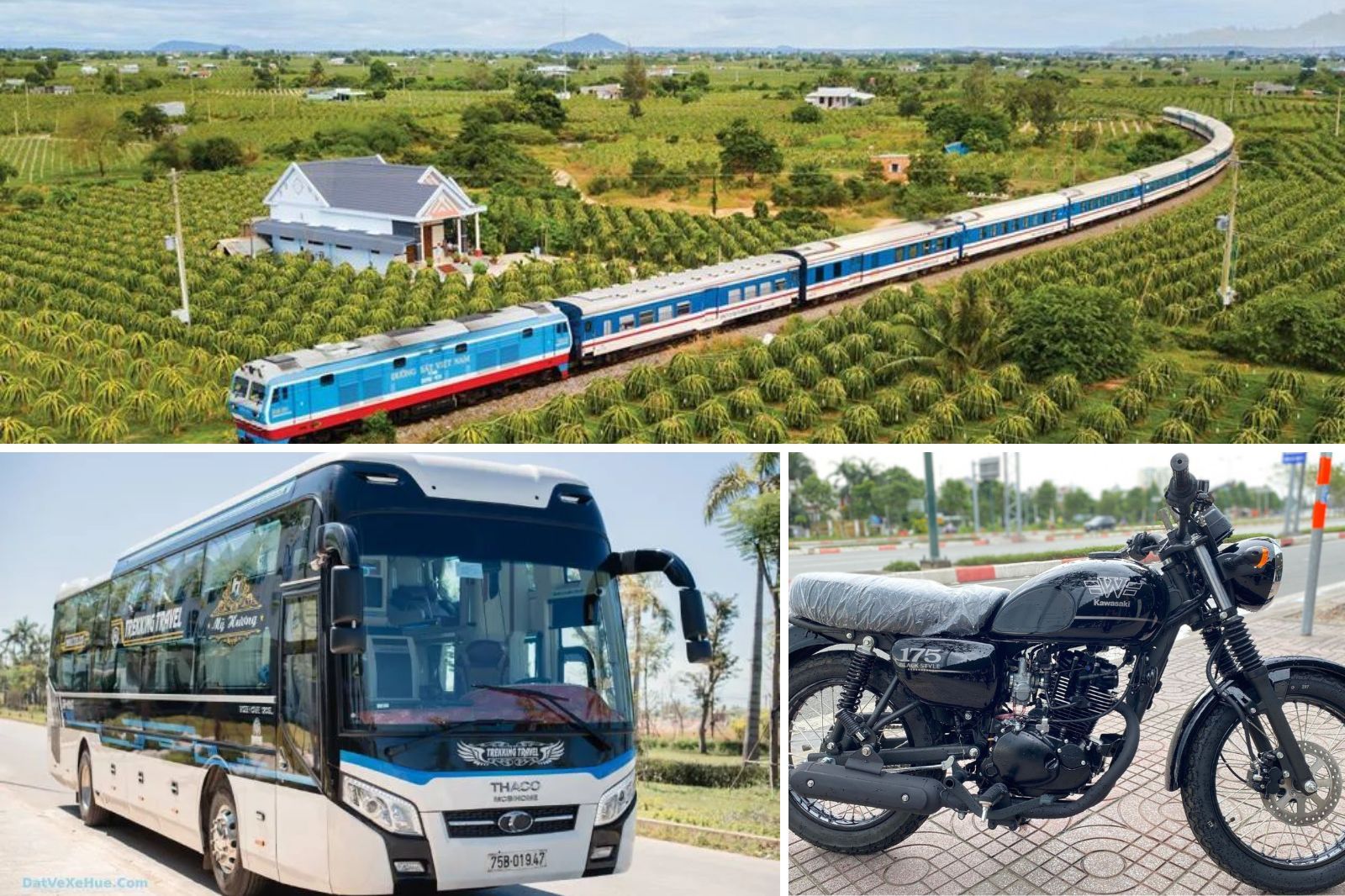 Từ Huế đến Quảng Trị có nhiều phương tiện di chuyển 