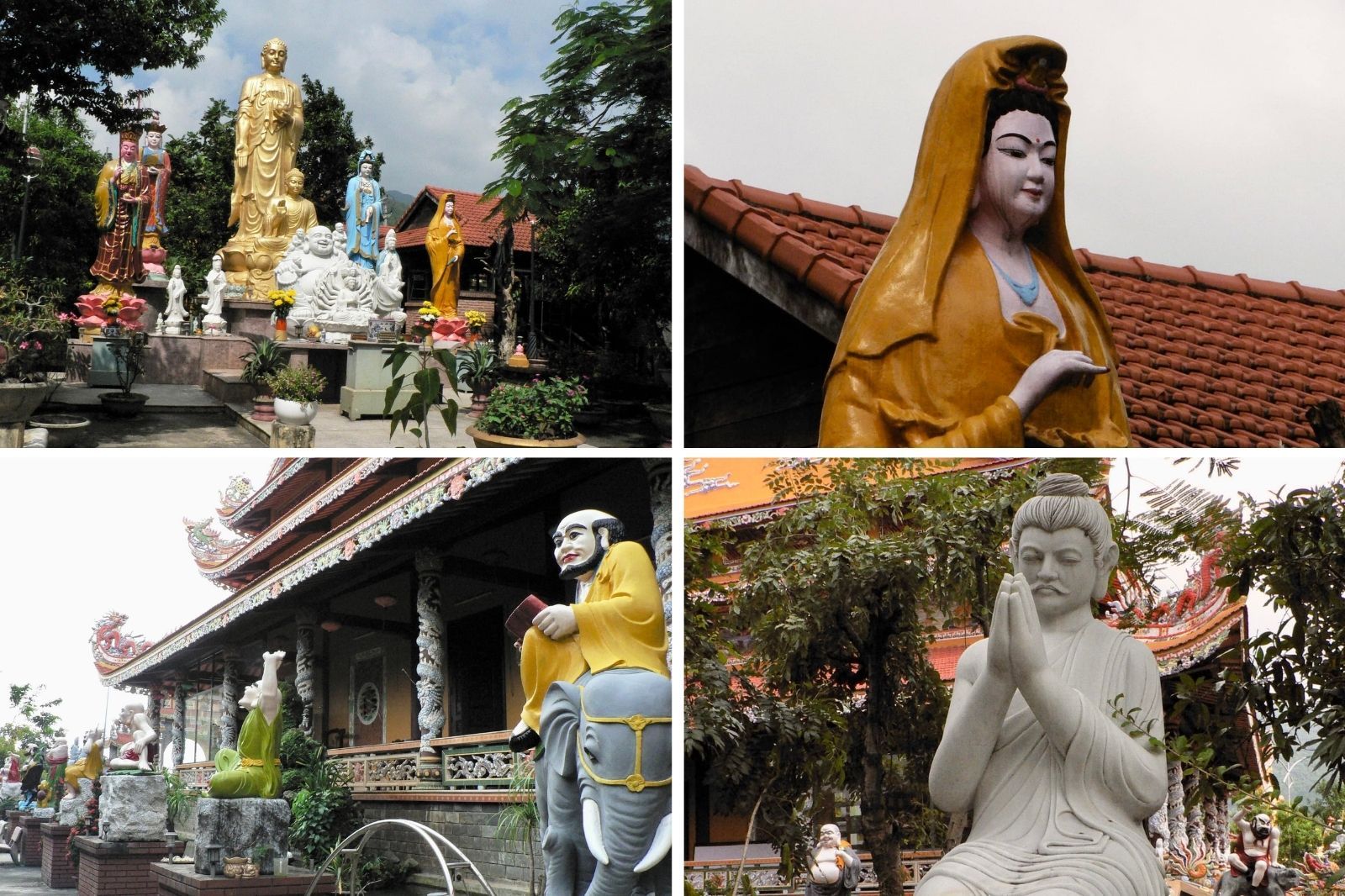 Tượng Phật và tượng thần linh dân gian  