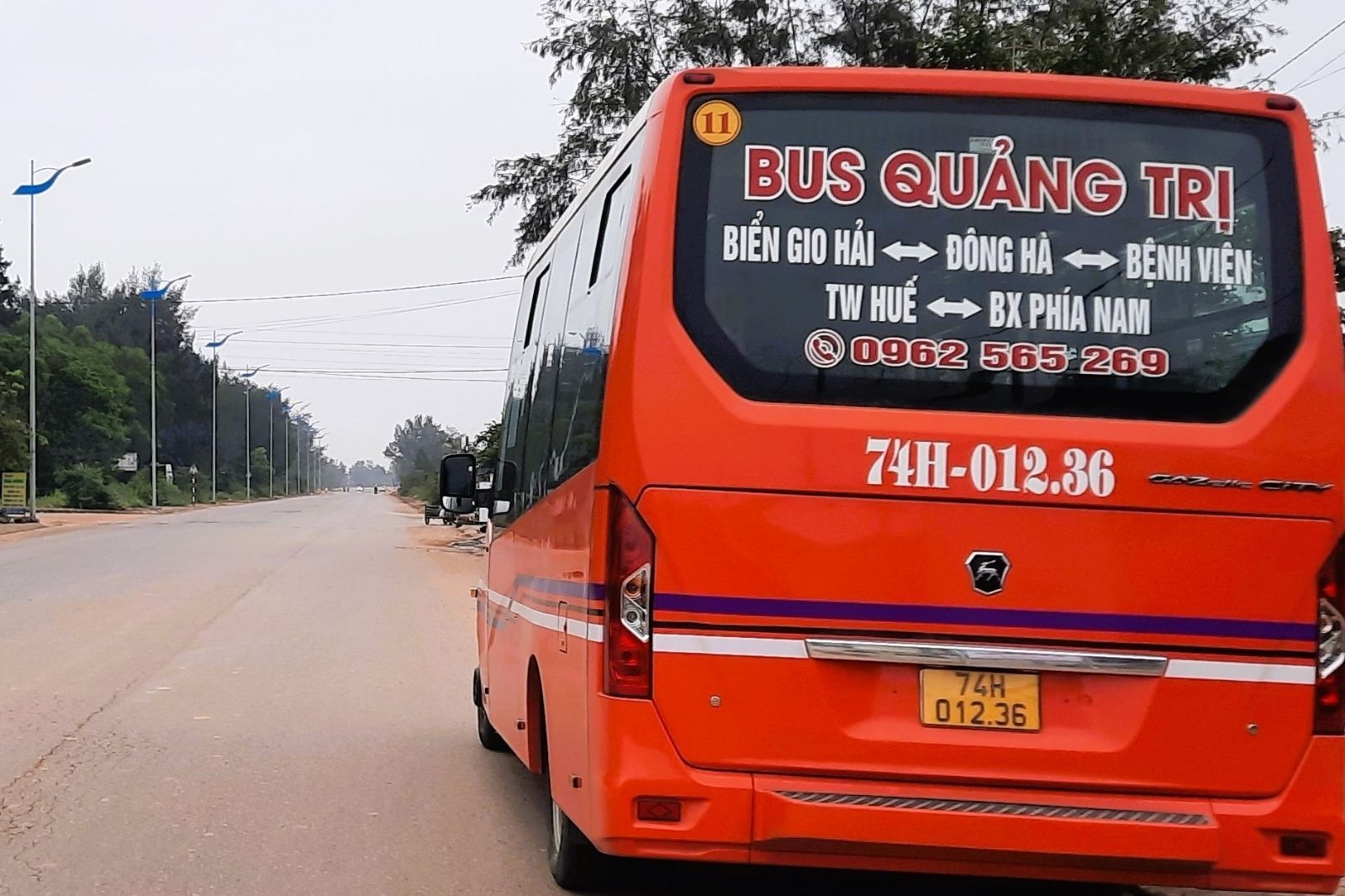 Tuyến xe buýt chạy tới Huế